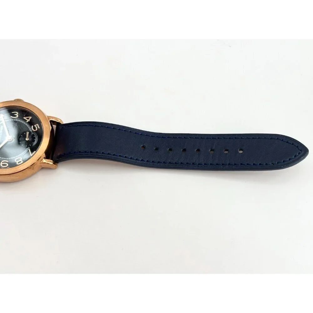 Marc Jacobs 251709 Blue Leather Strap Vintage Ladies Wristwatch - 35mm - WORKS!